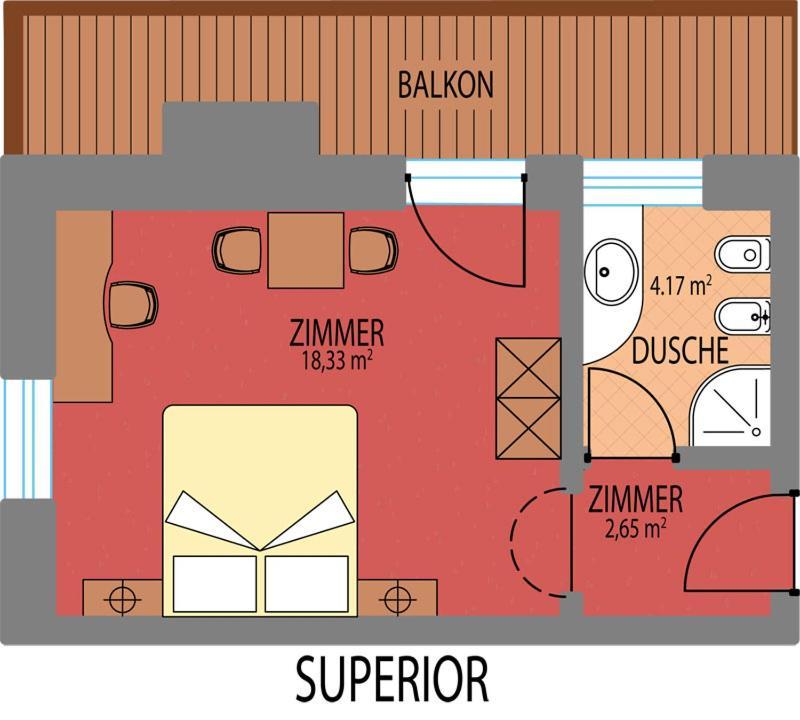 Doppelzimmer zur Straßenseite