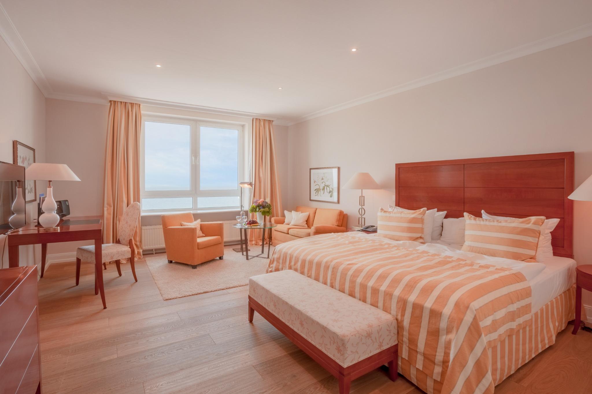 Deluxe Doppelzimmer mit Meerblick - oberste Etage (Haustiere nicht erlaubt)