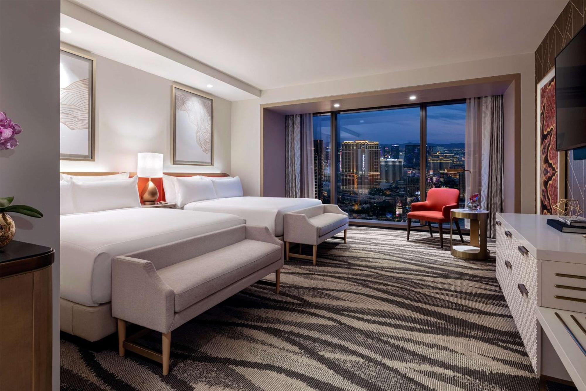 Chambre Premium avec 2 Lits Queen-Size - Vue sur Strip - - Gratuit