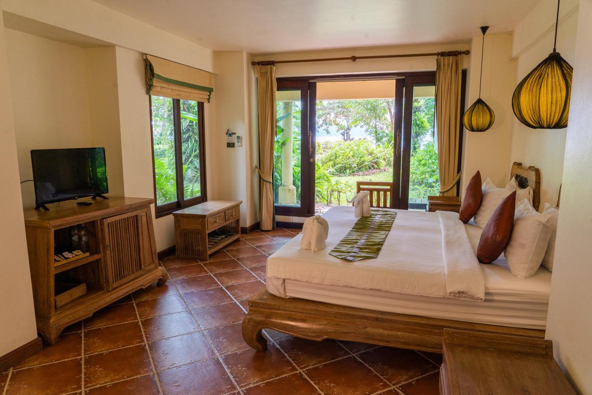 Deluxe Doppelzimmer mit Gartenblick