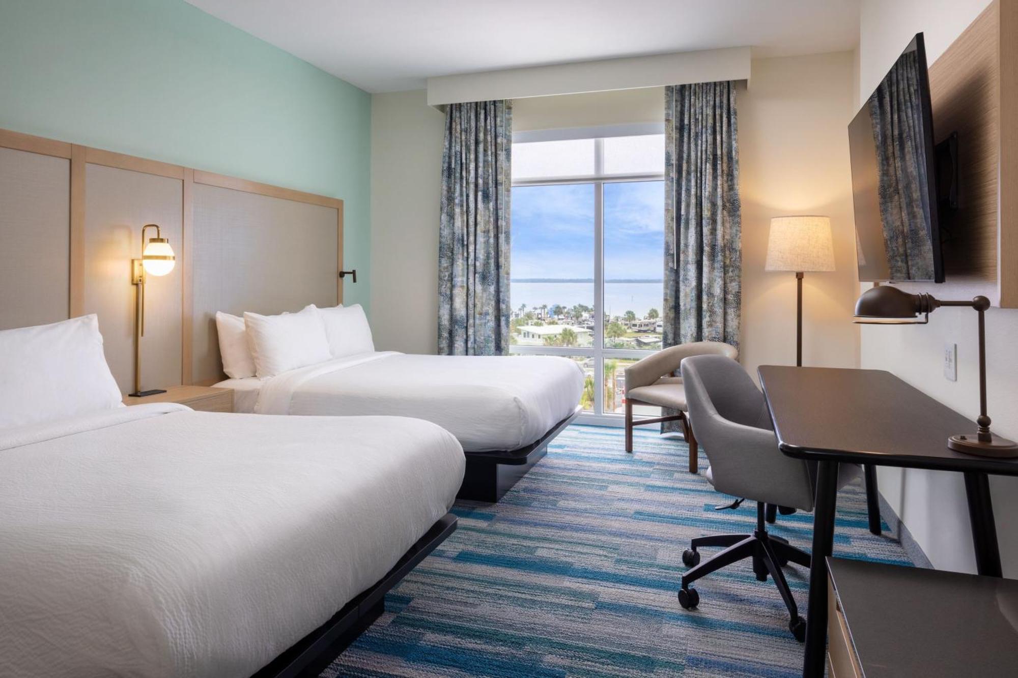 Double Queen Inland View, Guest room, 2 Queen, Inland view (Hearing Accessible)