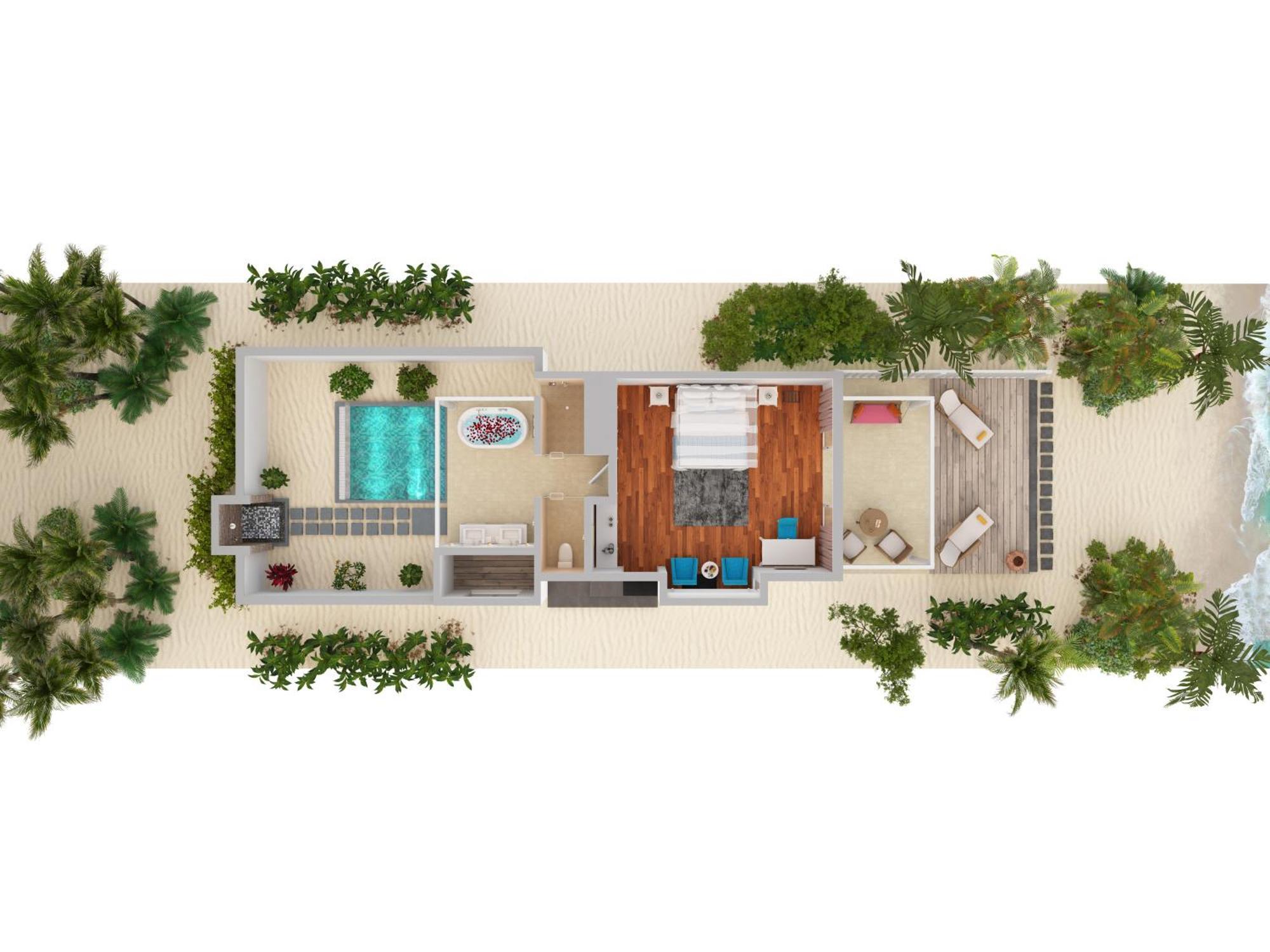 Beach Villa with Private Pool with 25% discount on spa treatments