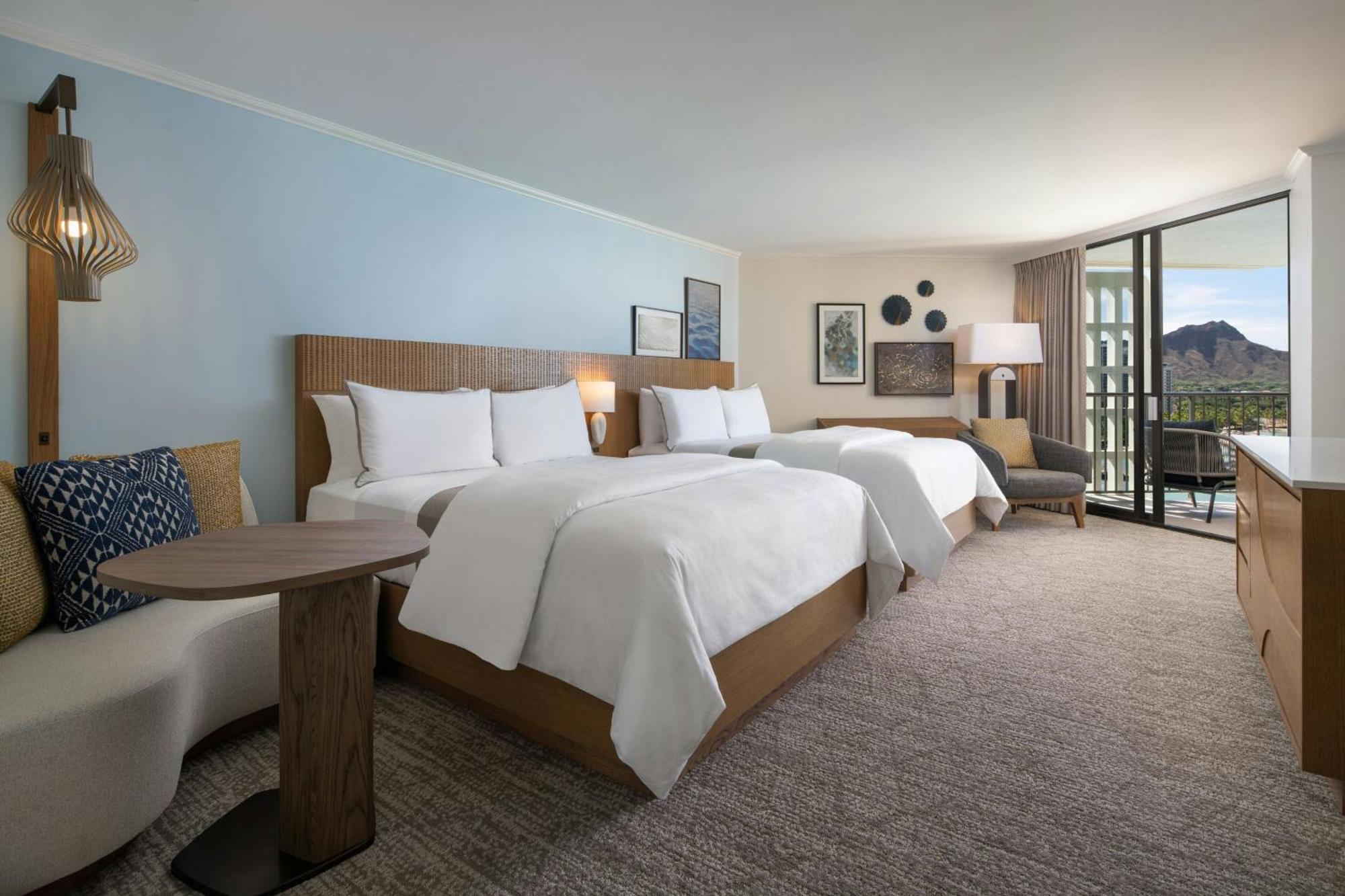 Newly Renovated Tower Premier Ocean View, Larger Guest room, 2 Double