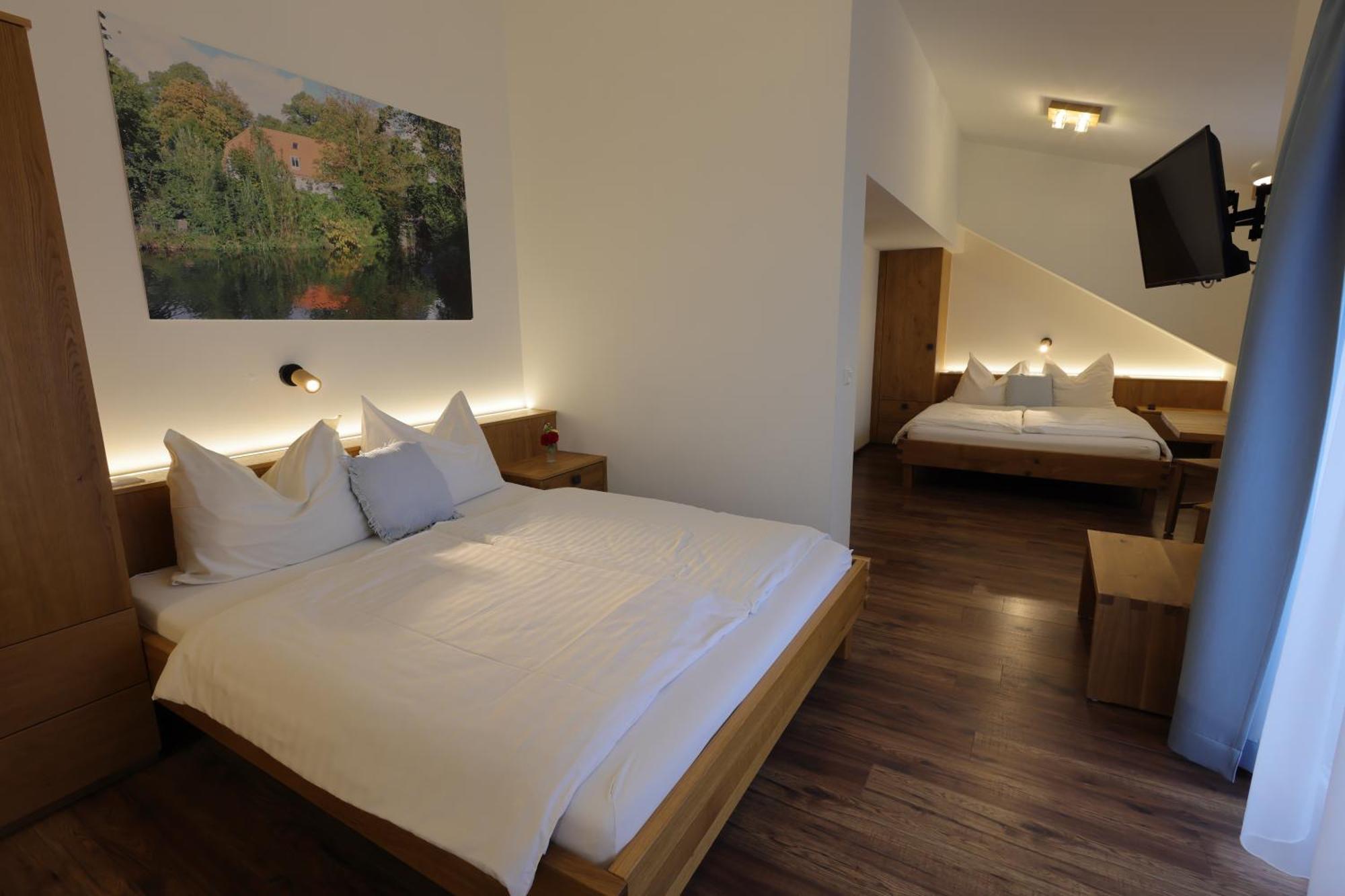 Vierbettzimmer mit Balkon