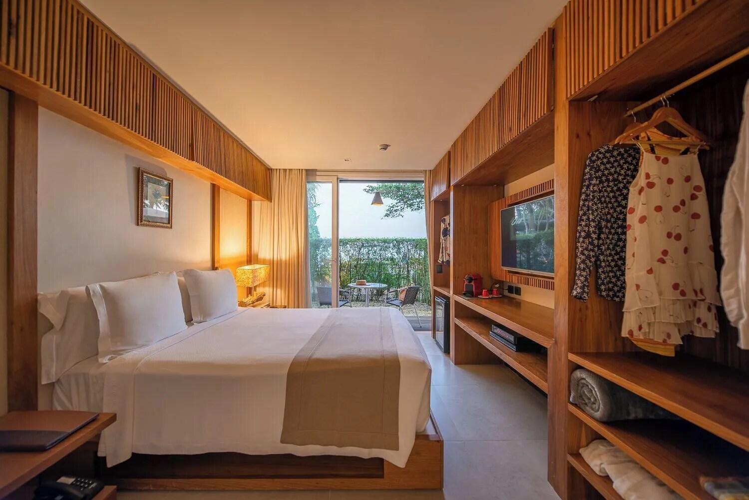 Quarto Duplo com Vista do Jardim