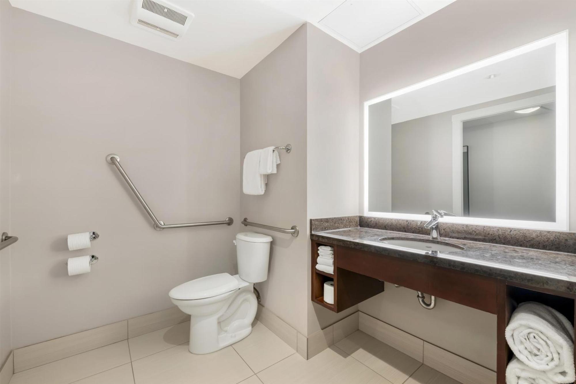 Queen Room - Mobility Accessible with Roll-In Shower