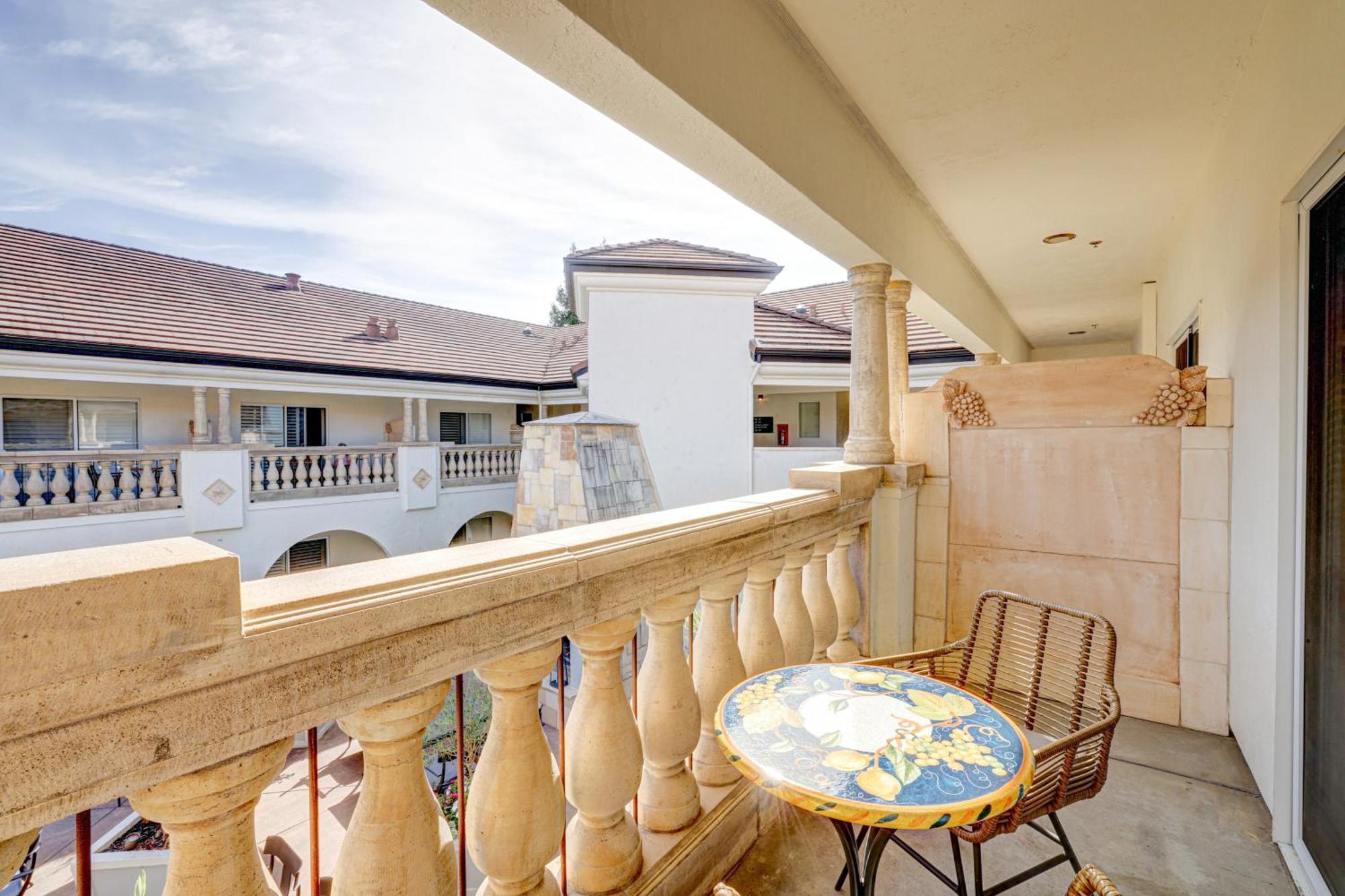 King Room with Balcony and Courtyard View