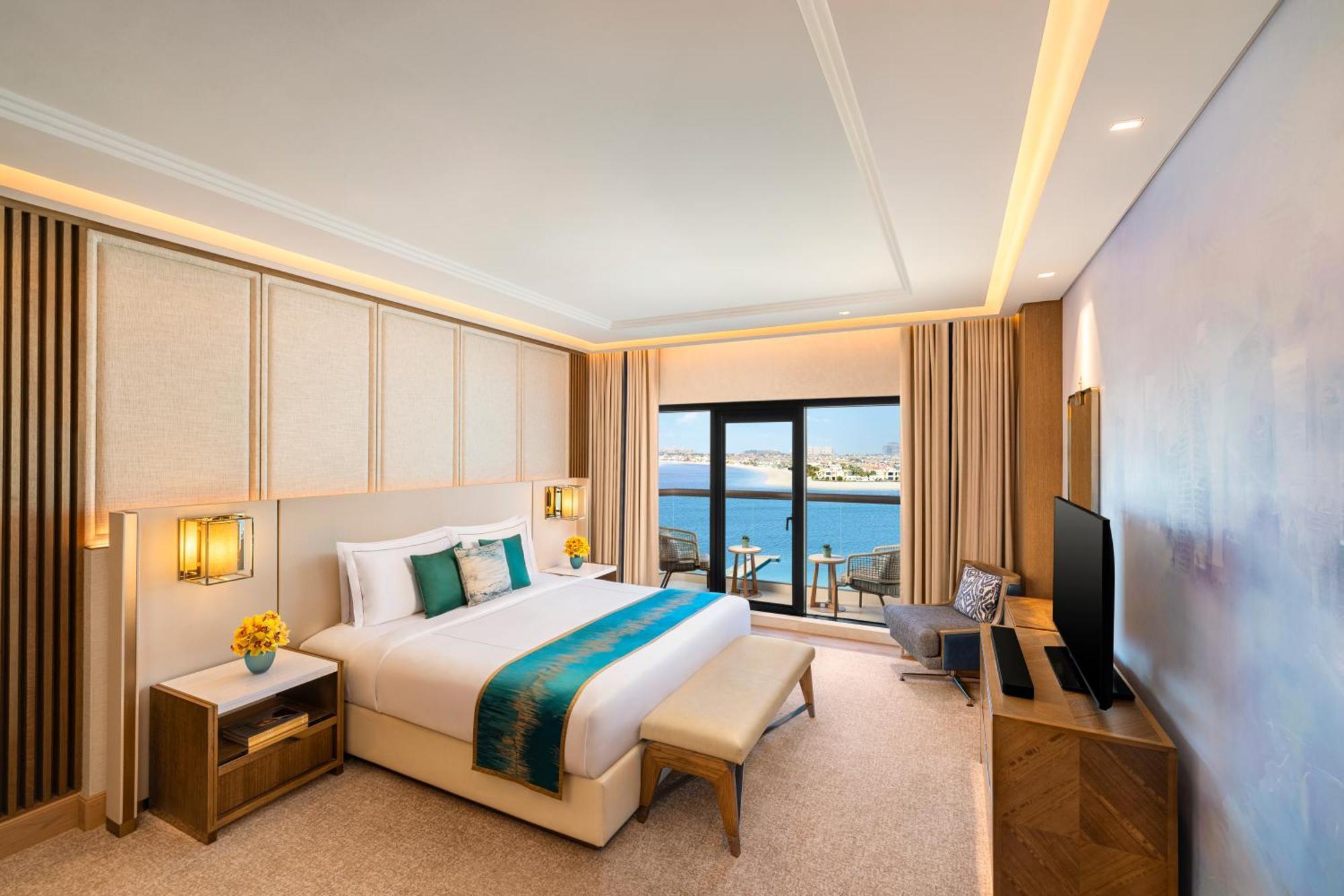 Luxussuite Palm mit Meerblick – Exklusives Staycation-Angebot für Einwohner der VAE mit Frühstück, Nachmittagstee, abendlicher Cocktailstunde, frühem Check-in, spätem Check-out und 30 % Rabatt auf Speisen und Getränke, Spa-Behandlungen und Wäsc