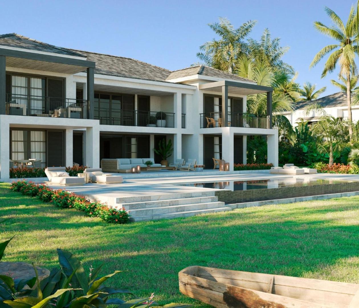 Villa con vistas al jardín