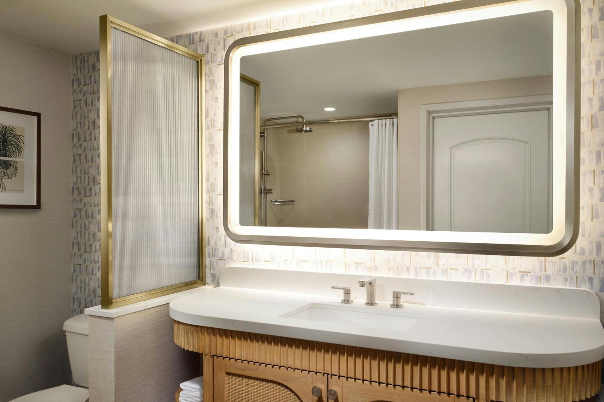 King Room with Two King Beds, Bath Tub, Balcony and Patio - No View/Mobility and Hearing Accessible