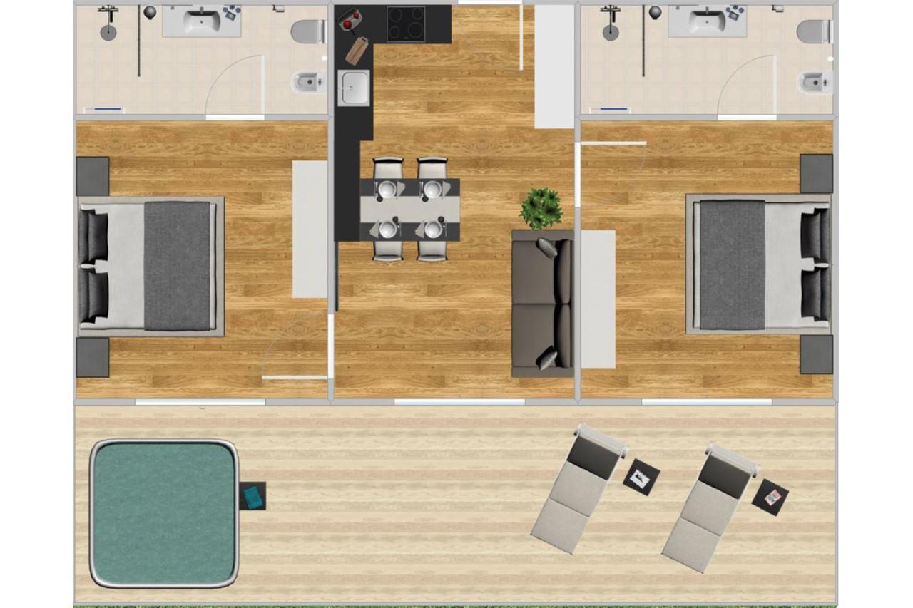 Superior Apartment with Whirlpool and Terrace