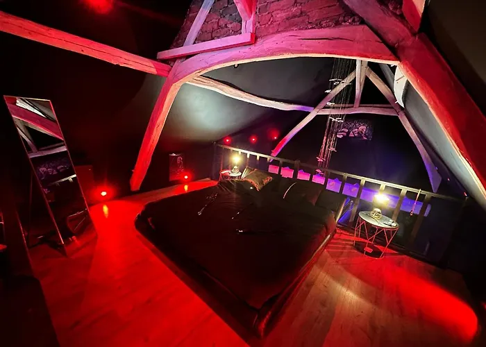 Loveroom de luxe - Thème 50 nuances de grey maison privative spa insolite